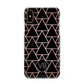 Personalised Rose Gold Triangle Marble Apple iPhone XS 3D Snap Case