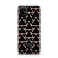 Personalised Rose Gold Triangle Marble Huawei Enjoy 20 Phone Case