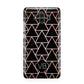 Personalised Rose Gold Triangle Marble Huawei Mate 10 Protective Phone Case