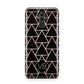 Personalised Rose Gold Triangle Marble Huawei Mate 20 Lite