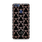 Personalised Rose Gold Triangle Marble Huawei P Smart Case