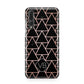Personalised Rose Gold Triangle Marble Huawei P20 Pro Phone Case