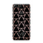 Personalised Rose Gold Triangle Marble Huawei Y7 2018