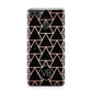 Personalised Rose Gold Triangle Marble Huawei Y9 2018