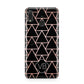 Personalised Rose Gold Triangle Marble Huawei Y9 2019
