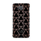 Personalised Rose Gold Triangle Marble Samsung Galaxy Alpha Case