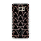 Personalised Rose Gold Triangle Marble Samsung Galaxy Note 5 Case