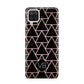 Personalised Rose Gold Triangle Marble Samsung M12 Case