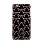 Personalised Rose Gold Triangle Marble iPhone 6 Plus 3D Snap Case on Gold Phone