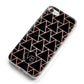 Personalised Rose Gold Triangle Marble iPhone 8 Bumper Case on Silver iPhone Alternative Image