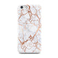 Personalised Rose Gold Vein Marble Initials Apple iPhone 5c Case