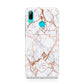 Personalised Rose Gold Vein Marble Initials Huawei P Smart 2019 Case