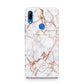 Personalised Rose Gold Vein Marble Initials Huawei P Smart Z