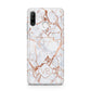 Personalised Rose Gold Vein Marble Initials Huawei P30 Lite Phone Case