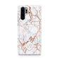 Personalised Rose Gold Vein Marble Initials Huawei P30 Pro Phone Case