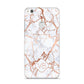 Personalised Rose Gold Vein Marble Initials Huawei P8 Lite Case
