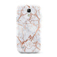 Personalised Rose Gold Vein Marble Initials Samsung Galaxy S4 Mini Case