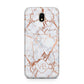 Personalised Rose Gold Vein Marble Initials Samsung J5 2017 Case
