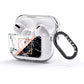 Personalised Rose Gold With Marble Initials AirPods Glitter Case 3rd Gen Side Image