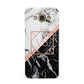 Personalised Rose Gold With Marble Initials Samsung Galaxy A8 Case