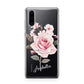 Personalised Rose with Name Huawei P30 Phone Case