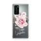 Personalised Rose with Name Huawei P40 Phone Case