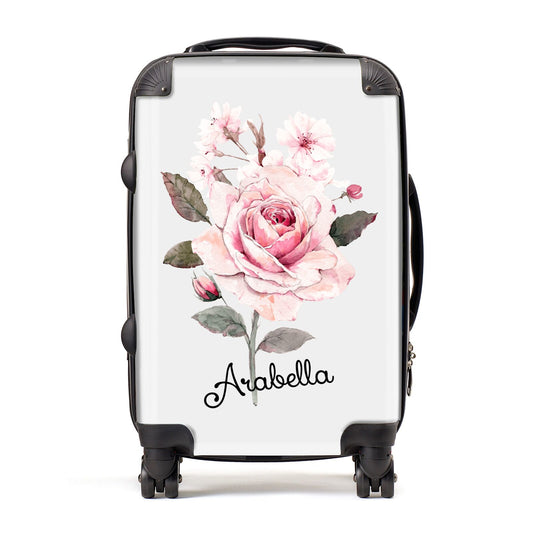Personalised Rose with Name Suitcase