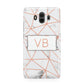 Personalised Rosegold Marble Initials Huawei Mate 10 Protective Phone Case