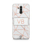Personalised Rosegold Marble Initials Huawei Mate 20 Lite