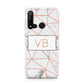 Personalised Rosegold Marble Initials Huawei P20 Lite 5G Phone Case