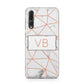 Personalised Rosegold Marble Initials Huawei P20 Pro Phone Case
