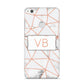 Personalised Rosegold Marble Initials Huawei P8 Lite Case