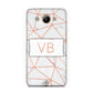Personalised Rosegold Marble Initials Huawei Y3 2017
