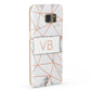 Personalised Rosegold Marble Initials Samsung Galaxy Case Fourty Five Degrees