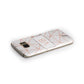 Personalised Rosegold Marble Initials Samsung Galaxy Case Side Close Up
