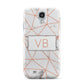 Personalised Rosegold Marble Initials Samsung Galaxy S4 Case