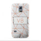 Personalised Rosegold Marble Initials Samsung Galaxy S5 Mini Case