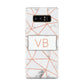 Personalised Rosegold Marble Initials Samsung Galaxy S8 Case