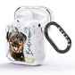 Personalised Rottweiler AirPods Glitter Case Side Image