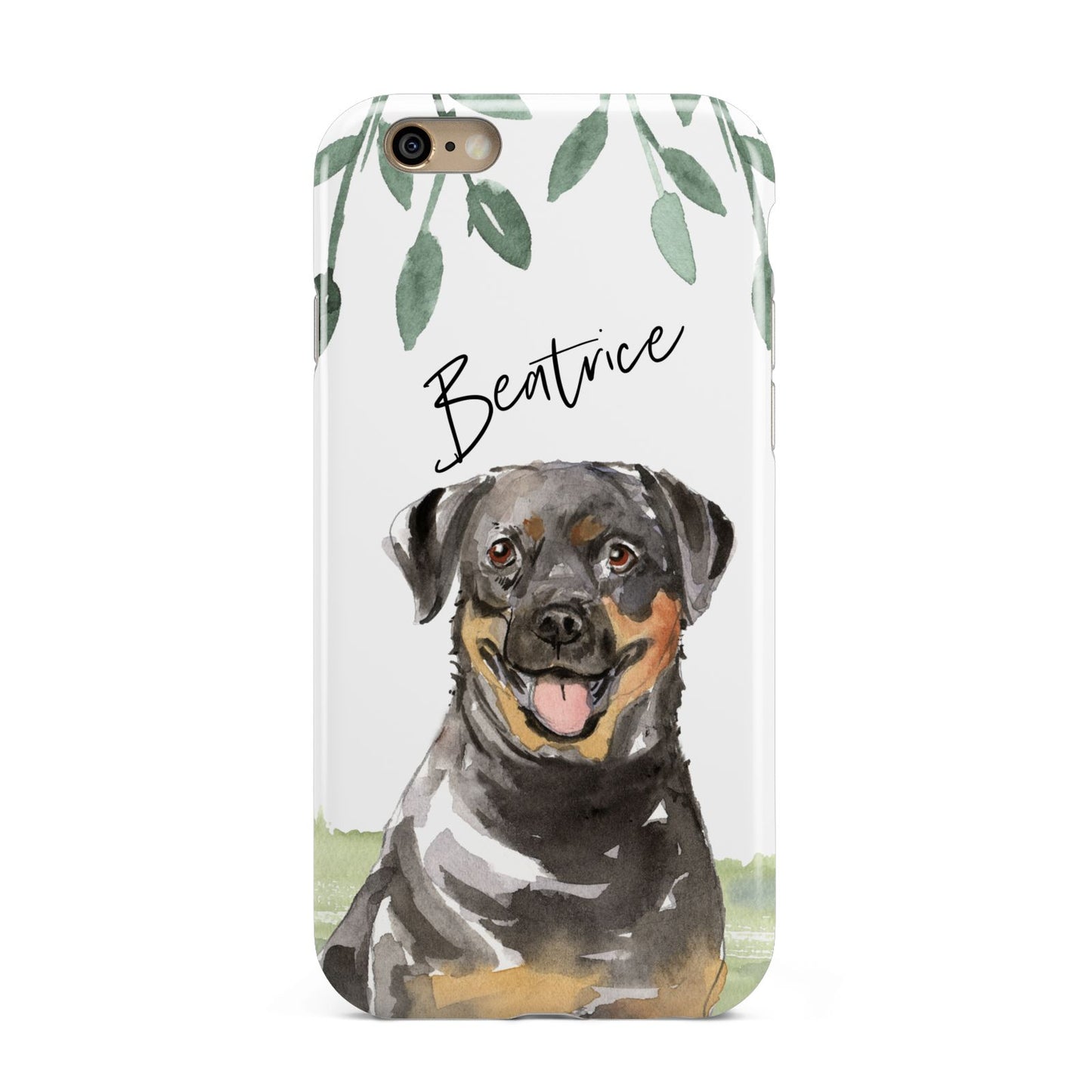 Personalised Rottweiler Apple iPhone 6 3D Tough Case