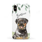 Personalised Rottweiler Apple iPhone XS 3D Tough
