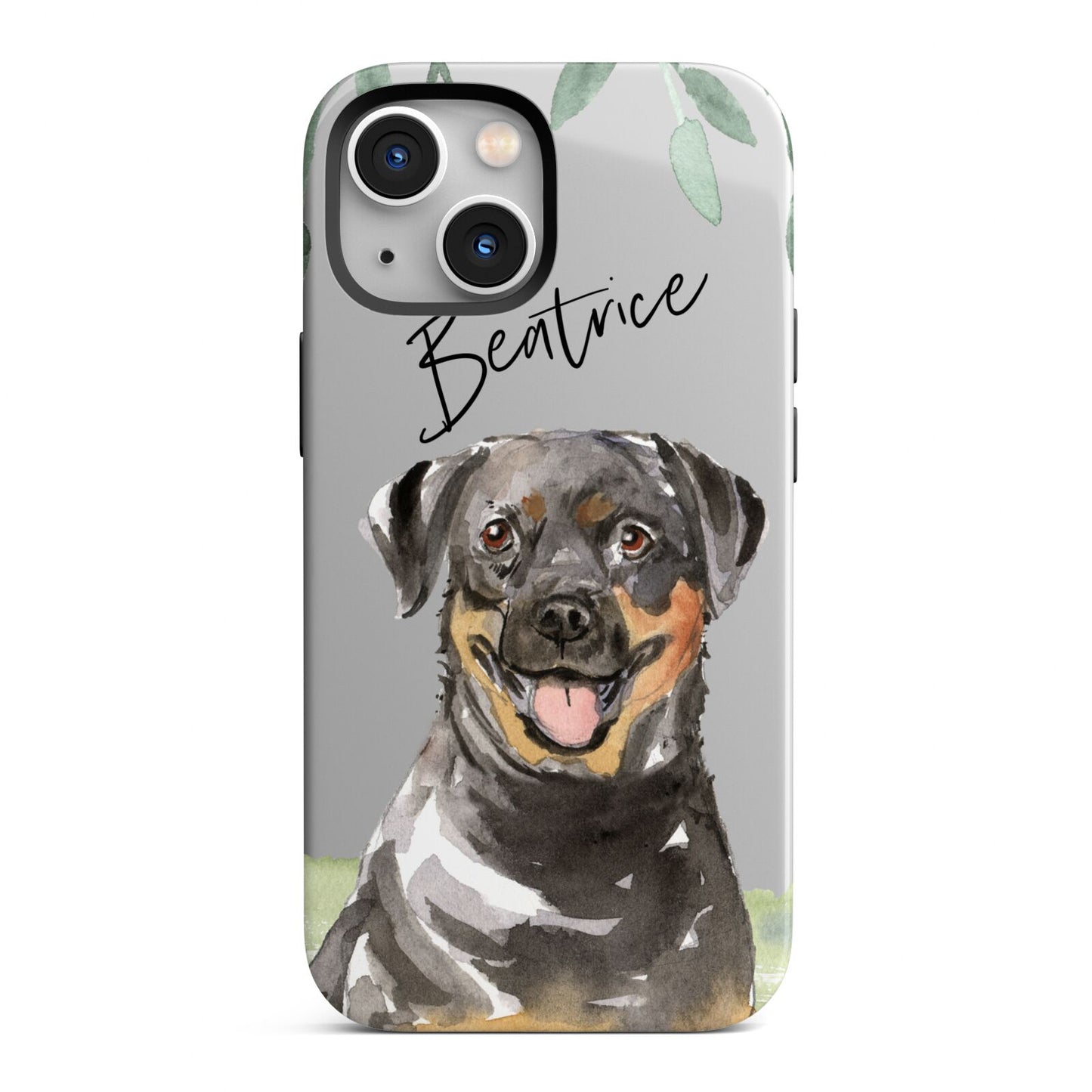 Personalised Rottweiler iPhone 13 Mini Full Wrap 3D Tough Case