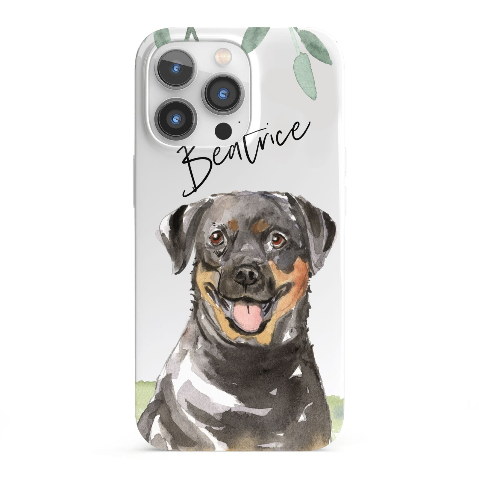 Personalised Rottweiler iPhone 13 Pro Full Wrap 3D Snap Case