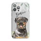 Personalised Rottweiler iPhone 13 Pro Max TPU Impact Case with White Edges