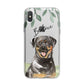 Personalised Rottweiler iPhone X Bumper Case on Silver iPhone Alternative Image 1