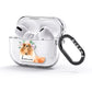 Personalised Rough Collie AirPods Glitter Case 3rd Gen Side Image