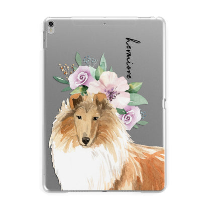 Personalised Rough Collie Apple iPad Silver Case