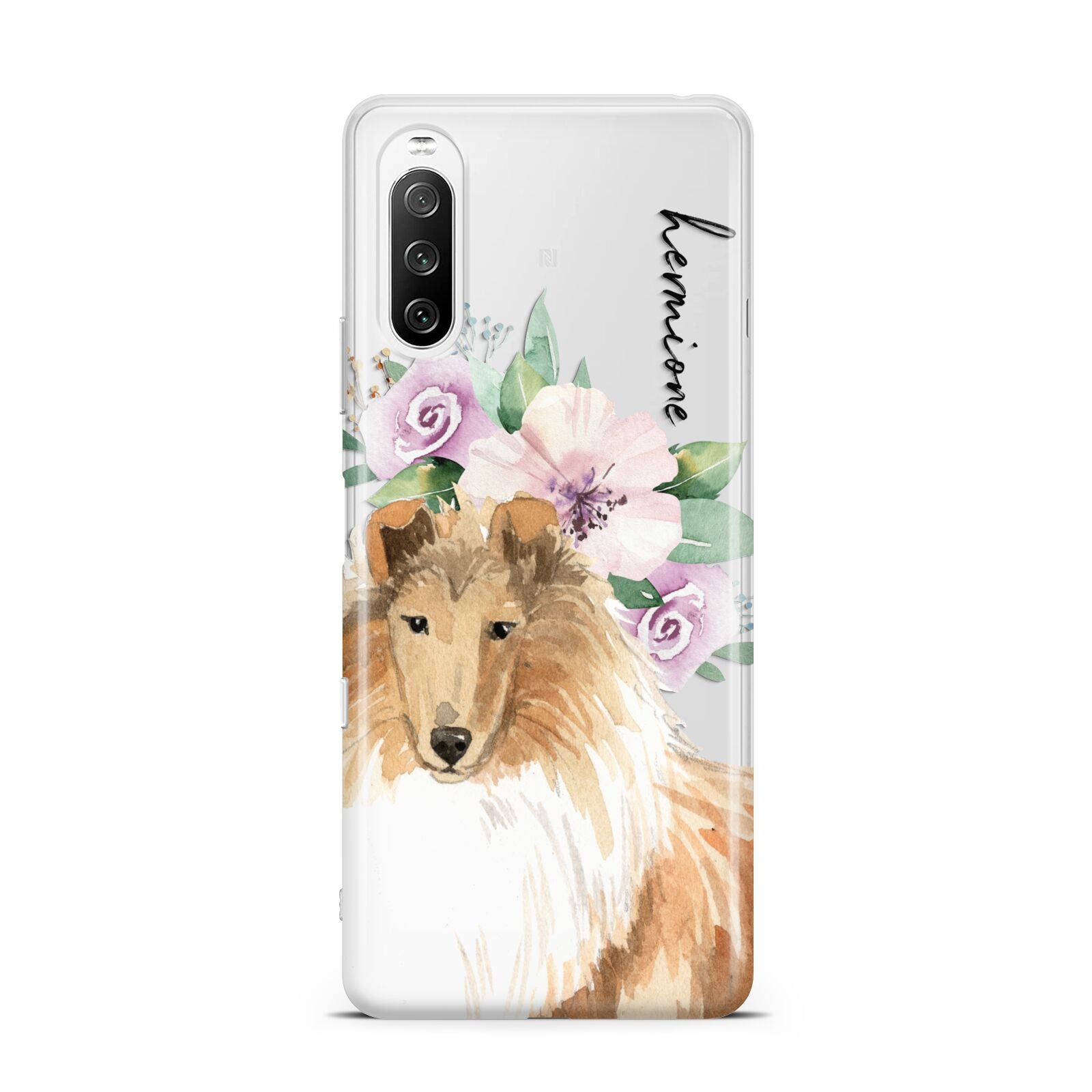 Personalised Rough Collie Sony Xperia 10 III Case