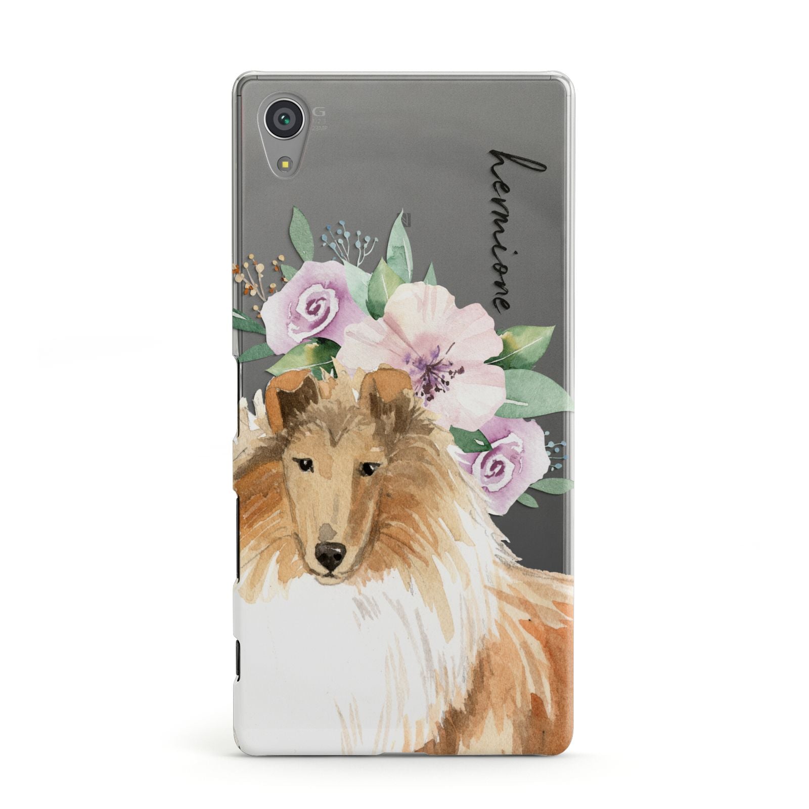 Personalised Rough Collie Sony Xperia Case