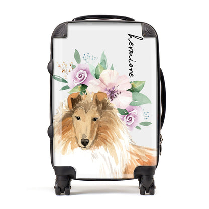 Personalised Rough Collie Suitcase